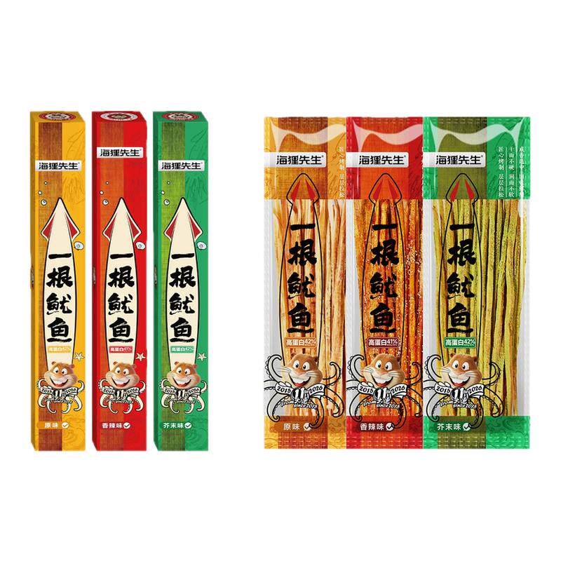 海狸先生即食手撕Q弹香辣鱿鱼丝