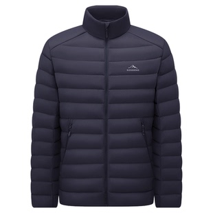 90鹅绒波司登25秋新款 防风外套内胆轻薄 排骨条立领羽绒服男女短款