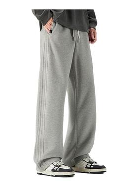 it :5cm/FIVECM潮牌秋冬运动休闲裤男高级感条纹宽松直筒抽绳卫裤