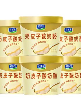 君乐宝奶皮子酸奶120g*6杯低温香浓口味酸奶网红美食小吃
