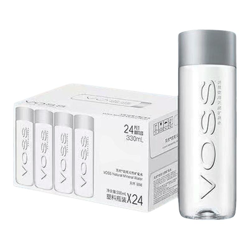 VOSS芙丝330ml饮用天然矿泉水高端弱碱性大瓶碱性水瓶装补水一瓶										