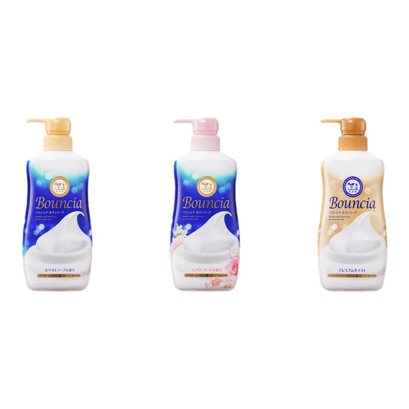 日本COW进口牛乳石碱沐浴露美肤牛奶美白泡泡滋润护肤沐浴乳460ml