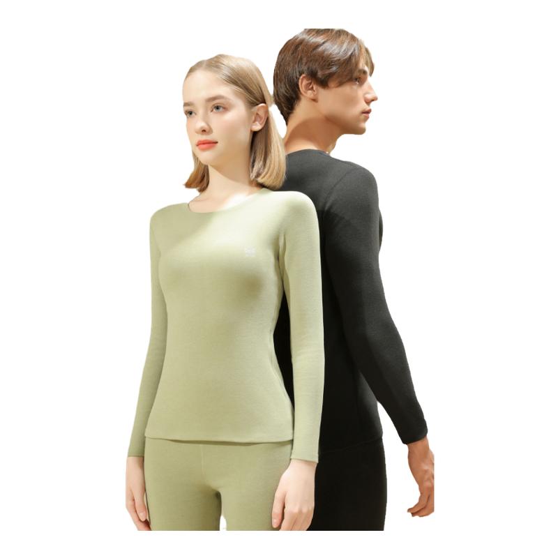 猫人保暖内衣男女羊绒蚕丝磨绒