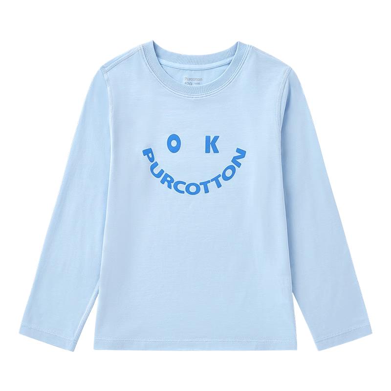 【5A抗菌】全棉时代儿童t恤春秋新款男童打底衫女童t恤长袖