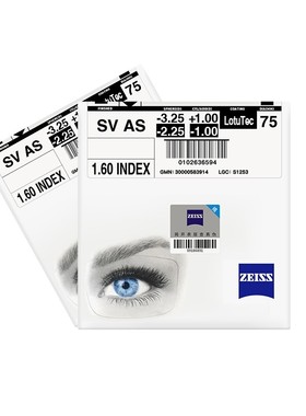 Zeiss蔡司镜片1.60防蓝光变色1.67超薄非球面新清锐泽锐近视1片装