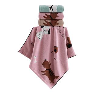 金号浴巾纯棉无捻纱提花卡通A类洗澡裹巾毛巾吸水2025新款全棉