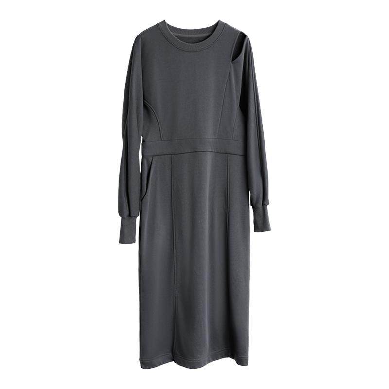 ���ڲ�����ELLE��ɫ��Ƹп���¶������ȹŮ2025��װ�¿׹������С��ȹ�� 160Ԫ