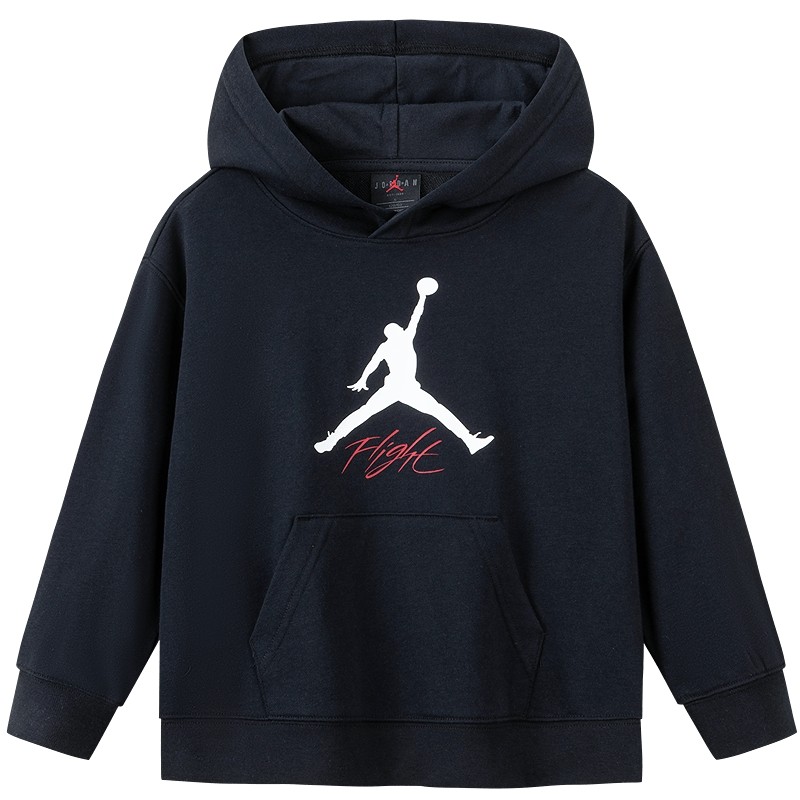 Jordan儿童装男童连帽卫衣加绒2025秋冬新款中大童女童卫衣