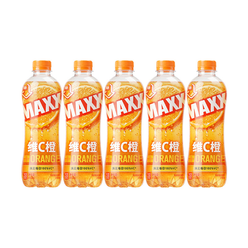 MAXX维C橙味碳酸饮料450ml*5瓶