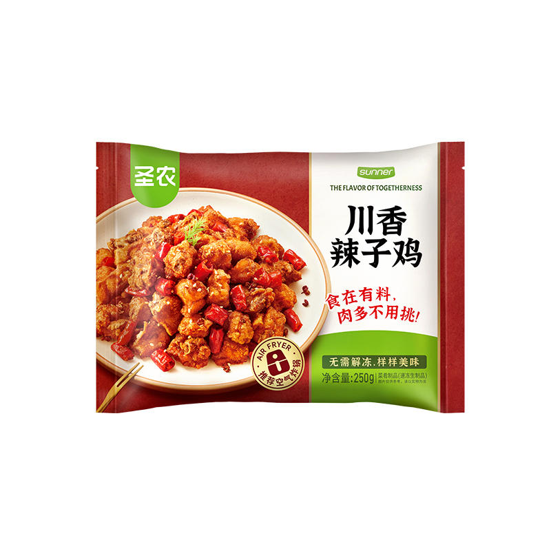 圣农川香风味辣子鸡麻辣鲜香新鲜冷冻油炸空气炸锅半成品食材美食