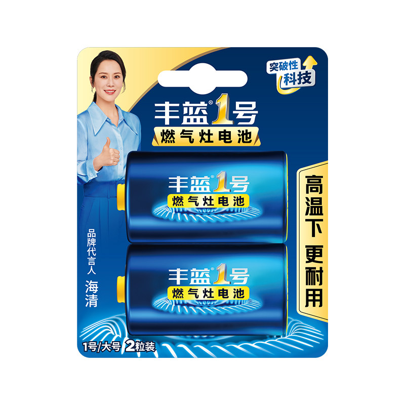 南孚丰蓝1号电池一号家用燃气灶热水器天然气灶大号电池干电池官方旗