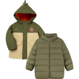 【商场同款】巴拉巴拉羽绒服男童两件套冬季外套童装新款潮酷小童