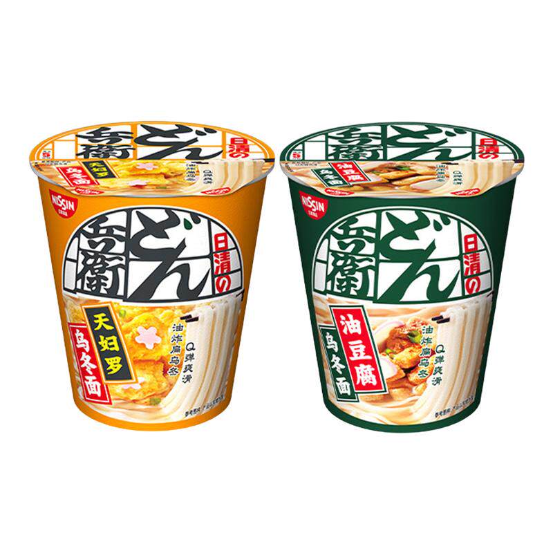 日清咚兵卫杯面油豆腐天妇罗乌冬面2口味方便泡面加班宿舍速食