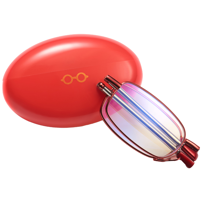 【自营】镜品堂2024新款鸡蛋折叠老花眼镜女高清防蓝光品牌男士款