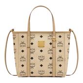 MCM TONI迷你菜篮子米色斜挎托特女包购物袋送女友