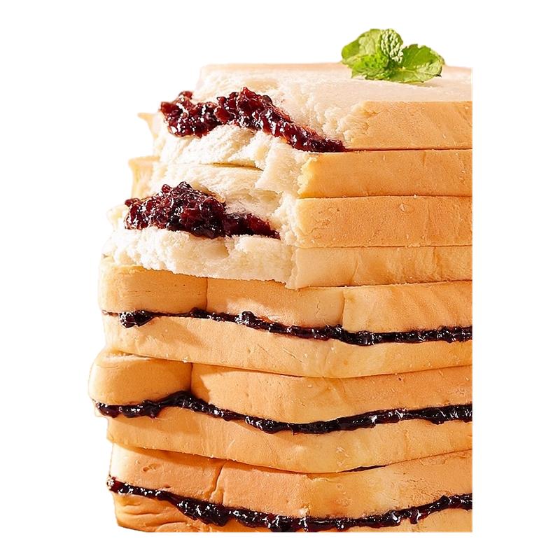 紫米夹心吐司面包早餐整箱学生健康营养奶酪代餐解馋充饥零食品