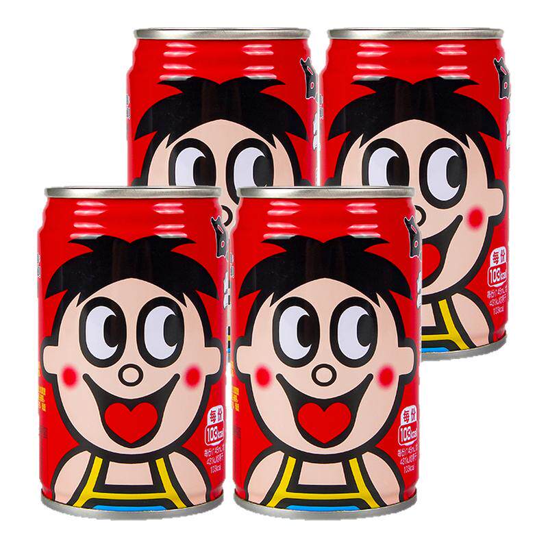 旺仔牛奶145ml罐装乔迁之喜原味复原乳儿童牛奶伴手礼生日布置