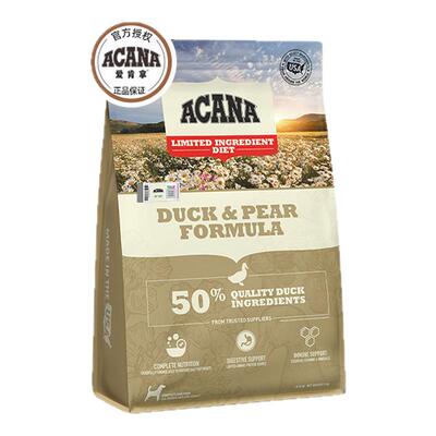 【百补】ACANA爱肯拿鸭肉梨狗粮幼犬成犬粮全价粮通用粮2kg