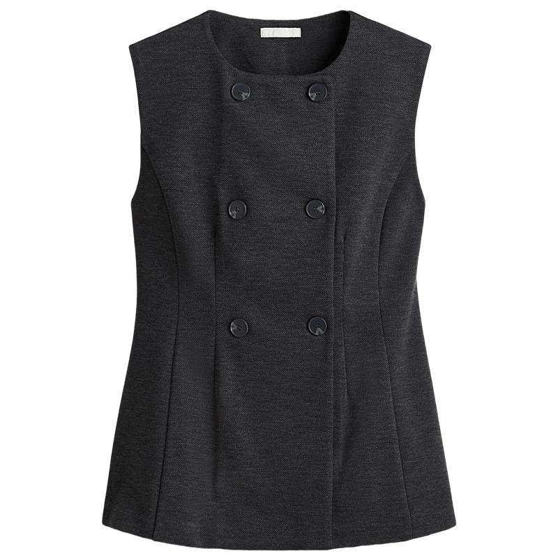 HM冬季女装双排扣马甲1308885,女装/女士精品,马夹,淘宝优惠券,粉丝福利购,淘宝优惠卷