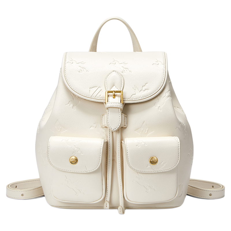 NU纽芝兰口袋双肩包女式2025新款通勤大学生书包高级感大容量背包,箱包皮具/热销女包/男包,双肩背包,淘宝优惠券,粉丝福利购,淘宝优惠卷