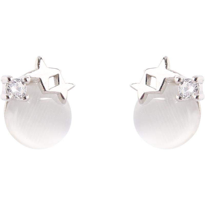 气质简约星星蚊香盘耳夹