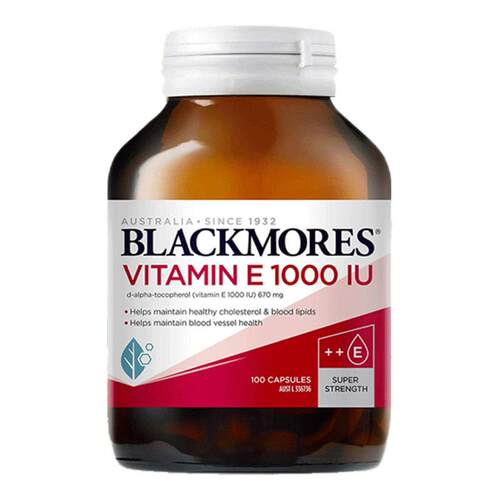 澳佳宝BLACKMORES天然维生素E软胶囊100粒女美颜保湿口服外敷ve