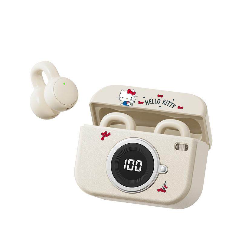 三丽鸥官方正品2025新款蓝牙耳机骨传导无线耳夹挂耳运动超长续航