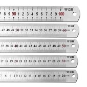 60cm测量工具木工用 钢尺直尺不锈钢铁尺烘焙尺子加厚15