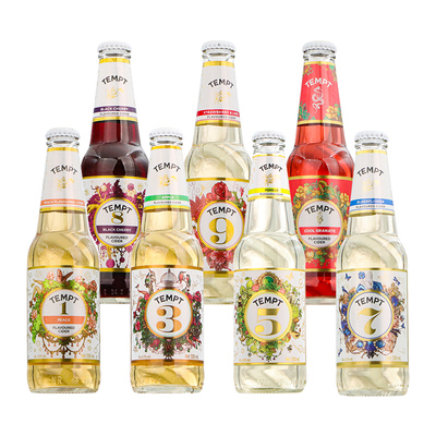 TEMPT诱惑西打酒接骨木7号8号3号1号微醺女生气泡水果酒