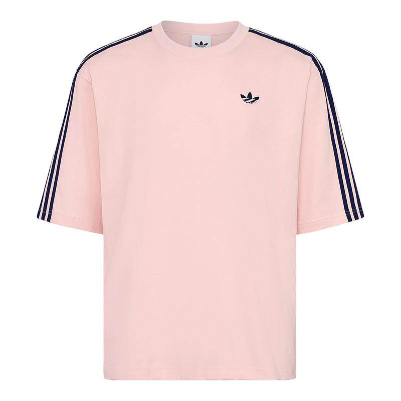 adidas阿迪达斯三叶草纯棉运动短袖T恤26夏男大号版型半袖 KG6334