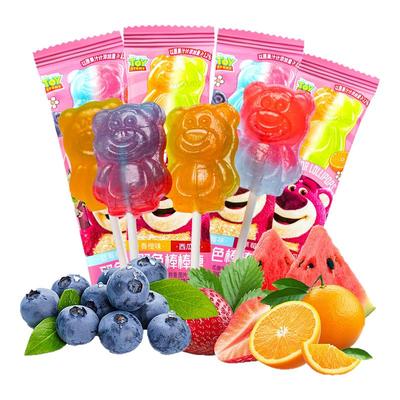 迪士尼草莓熊双味棒棒糖特价25支