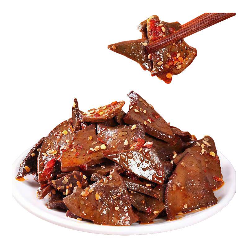 香辣柴火猪肝开袋即食卤味冷吃下酒菜湖南烟熏风味小零食休闲小吃