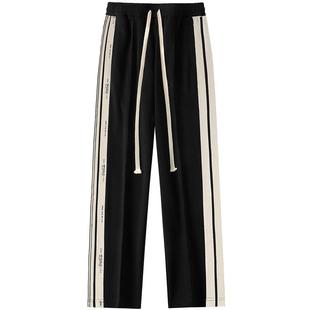 休闲裤 男秋冬美式 复古裤 Coca 宽松直筒裤 可口可乐 子运动裤 Cola