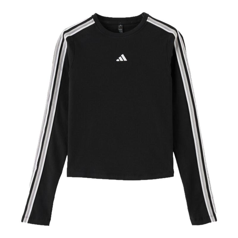 Adidas阿迪达斯女装2026秋季新款FAV 3S LS TEE休闲长袖T恤KZ1556