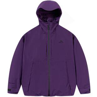 伯希和户外紫色冲锋衣女新款防风防雨时尚单层登山服耐磨运动外套