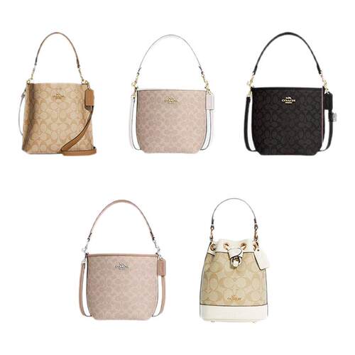 【官方授权】COACH/蔻驰Mollie22女包手提单肩水桶包斜挎包CBQ33