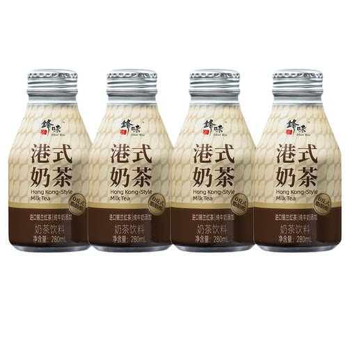 锋味派港式奶茶经典锡兰红茶即饮奶茶瓶装饮料饮品双奶特调下午茶