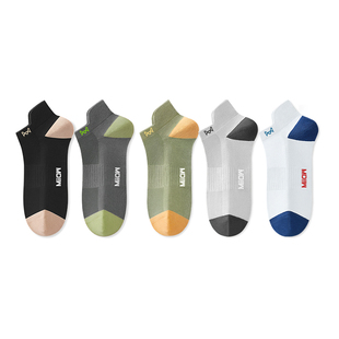 抗菌防臭吸汗透气运动风船袜 100%纯棉薄款 猫人男士 袜子短袜春秋季
