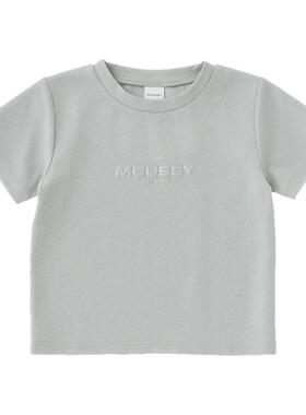 MOUSSY 春季新通勤风极简主义闪光LOGO短袖T恤010HAL90-2111