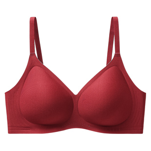 芬腾本命年红色内衣小胸聚拢结婚新娘性感无痕2026属马本命年文胸