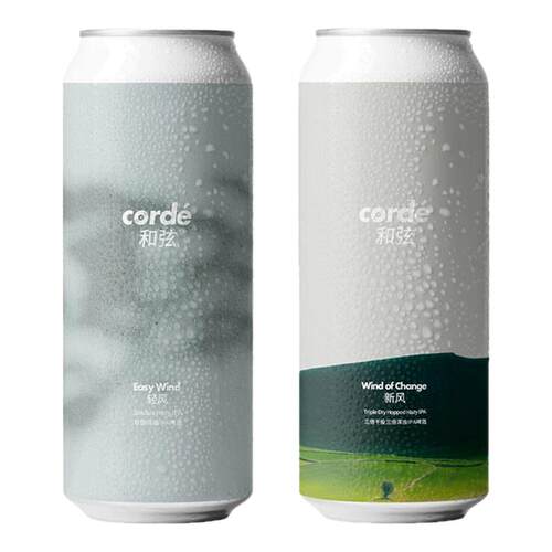 新品Corde和弦新风三倍干投三倍浑浊IPA啤酒轻风双倍浑浊500ml