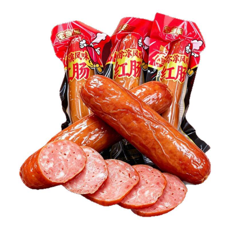 哈尔滨风味红肠正宗即食香肠烟熏火腿肠熟食休闲解馋零食品旗舰店