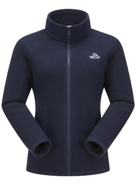 伯希和户外抓绒衣女立领防风徒步登山服吸汗保暖冲锋内胆运动外套