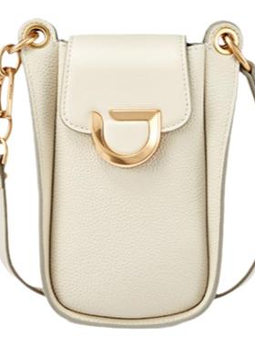 DISSONA迪桑娜真皮女包流转系列单肩斜挎包水桶包手机包迷你小包b