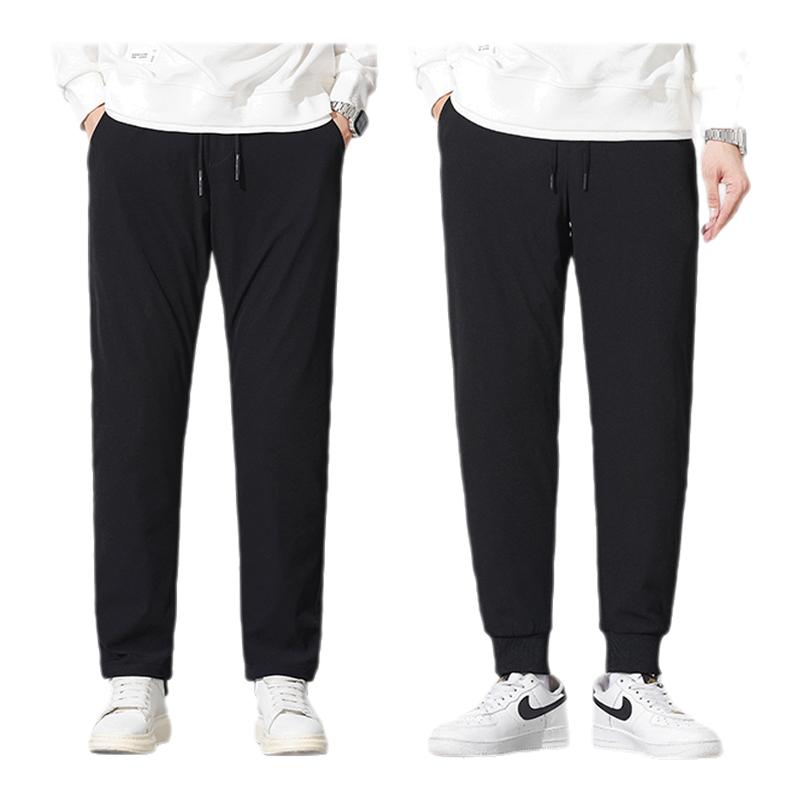 【鹅绒】雪中飞加厚保暖羽绒裤秋冬装新款抽绳松紧腰石墨烯长裤子