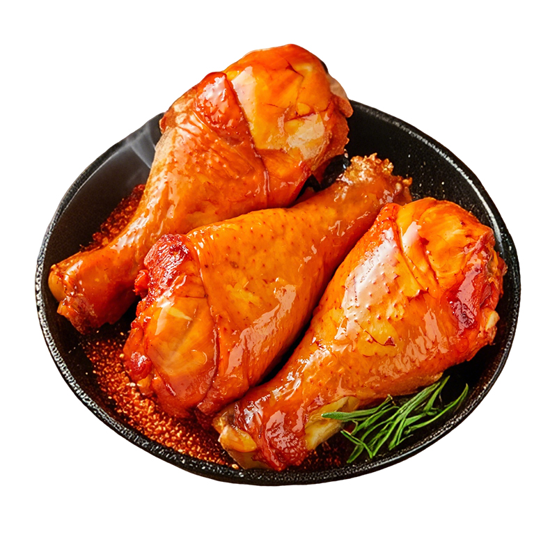 小石头香辣大鸡腿开袋即食氮气蜜汁熟食健身鸡肉小吃食品鸭腿零食