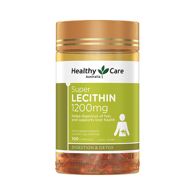【自营】澳洲Healthy Care大豆卵磷脂胶囊100粒 中老年心血管*4瓶