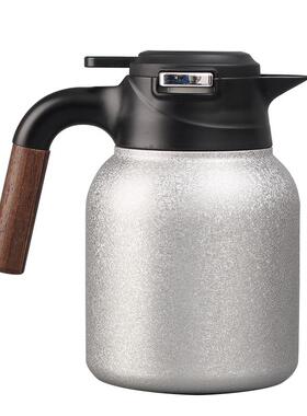 TIQ纯钛内胆焖茶壶新款高档养生保温壶大容量家用户外热水壶水瓶