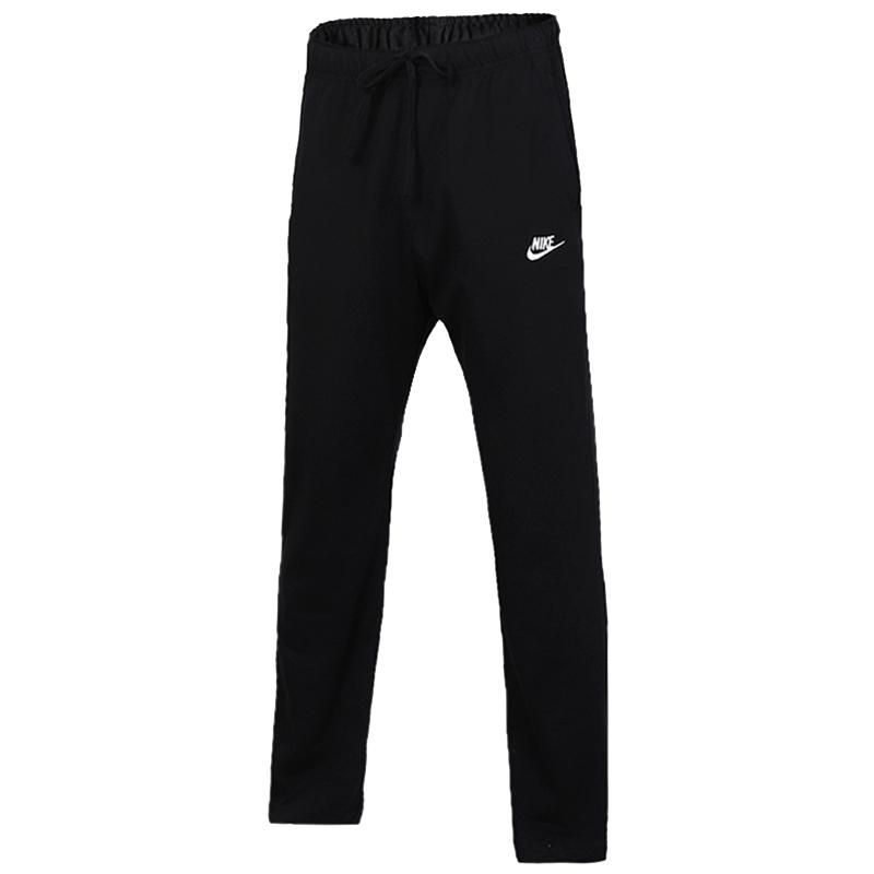 Nike耐克裤子男秋季新款纯棉针织休闲裤宽松直筒裤运动裤透气长裤