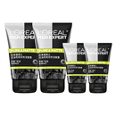 欧莱雅男士 洗面奶控油炭爽双效洁面膏乳深层清洁收缩毛孔官方正品